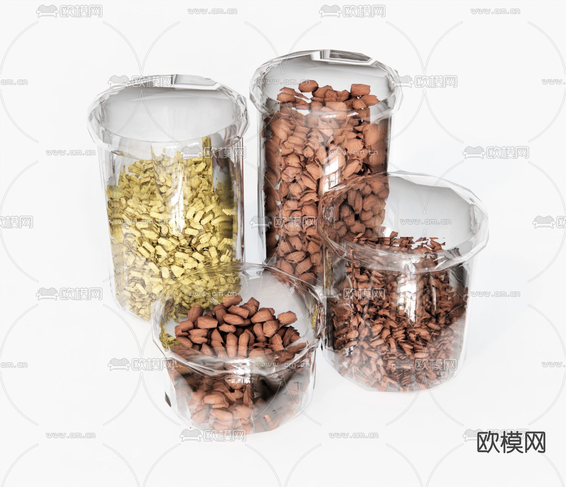 现代食物调味料su模型
