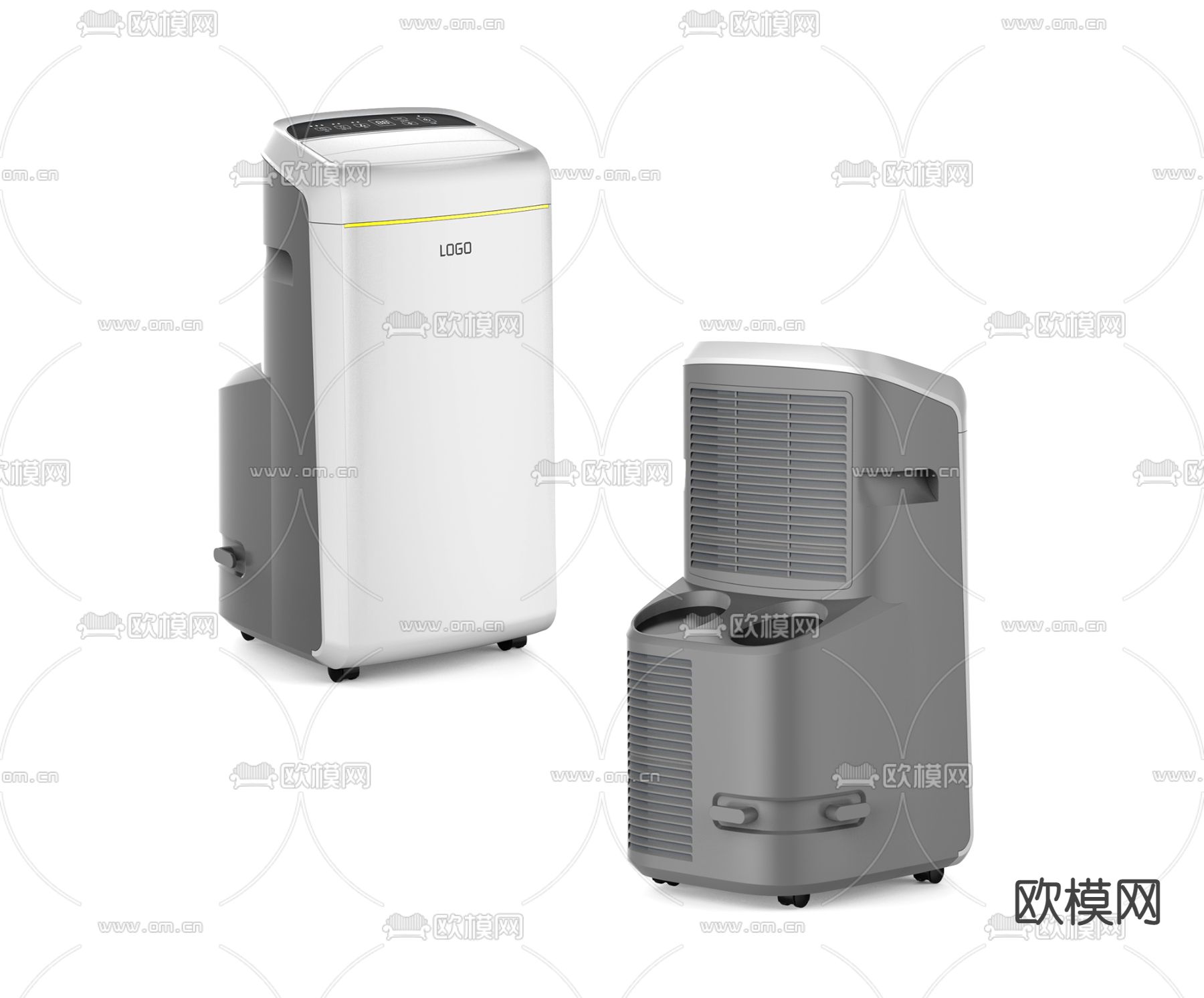 现代移动空调3d模型下载