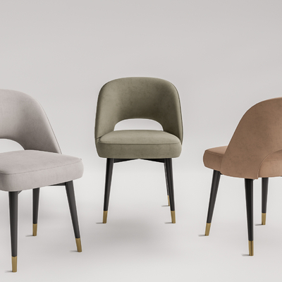 现代布艺单椅su模型