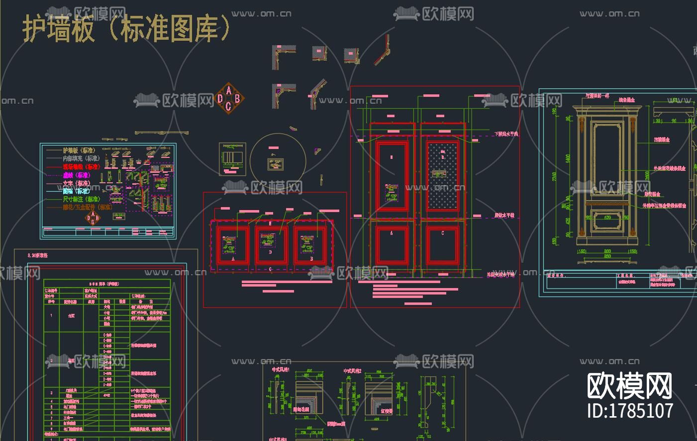 家具cad节点大样图下载（渲染图2）