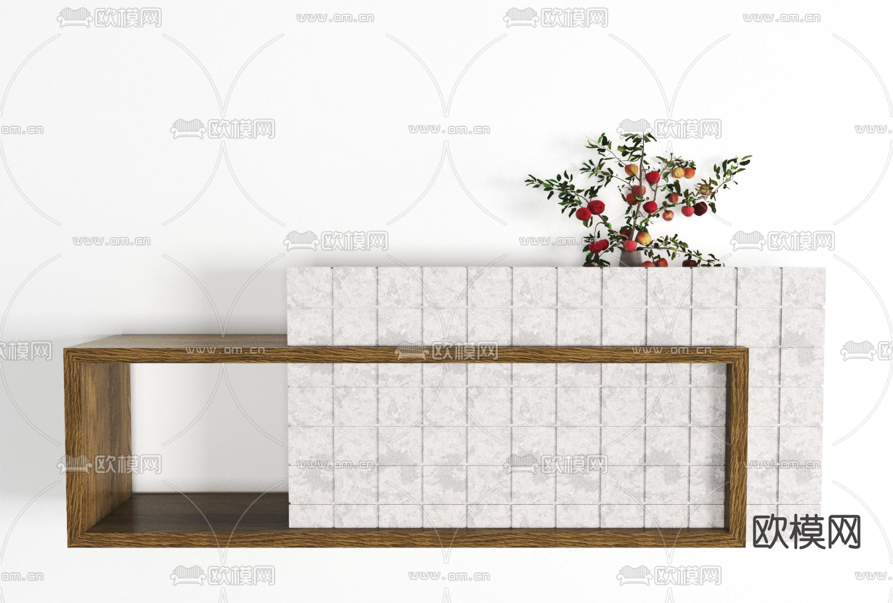 现代前台免费3d模型下载