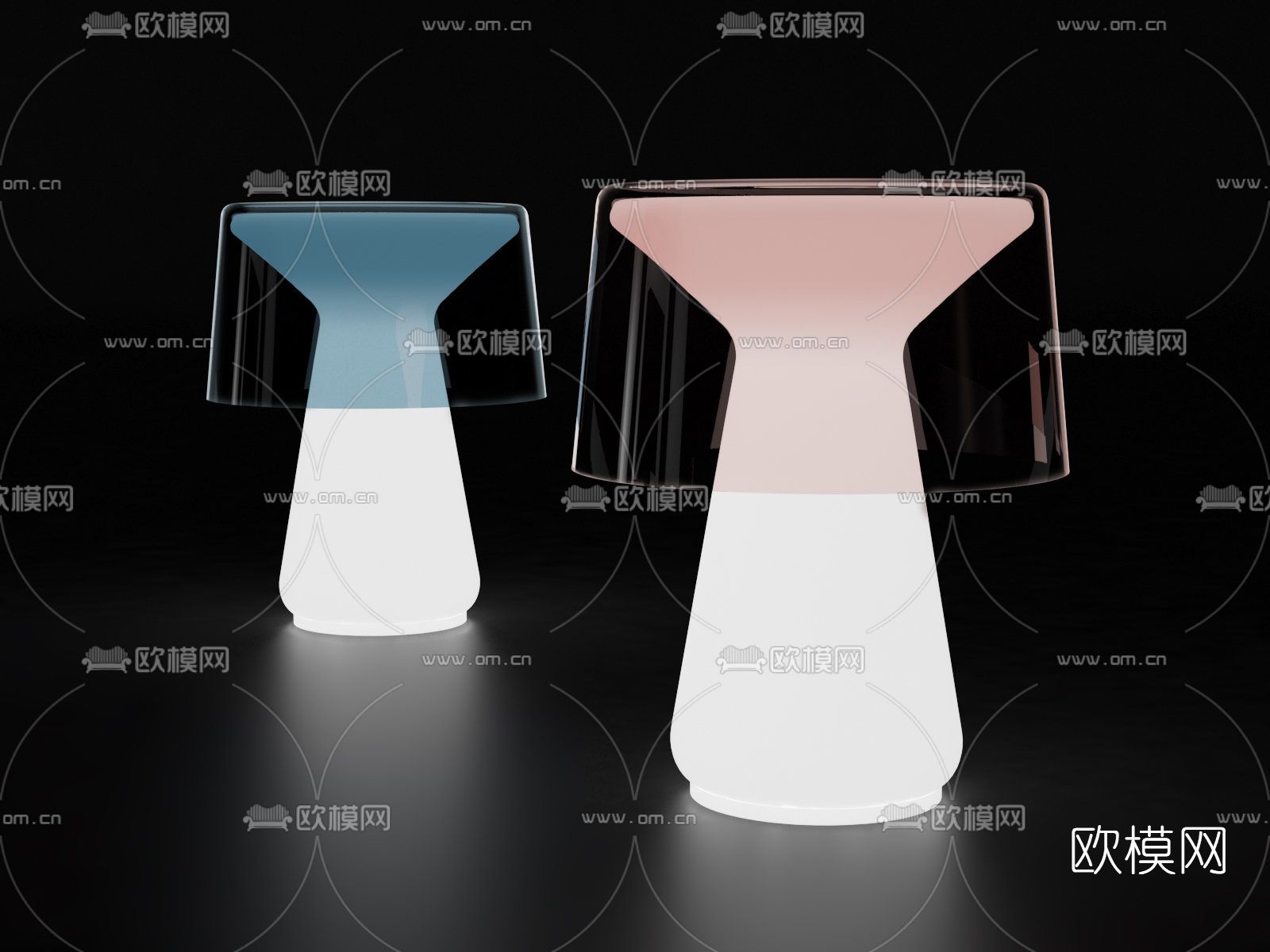 现代台灯免费3d模型下载