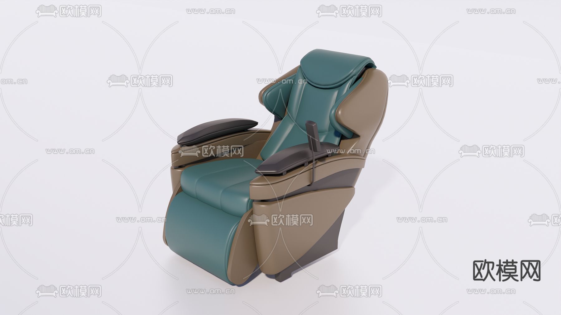 欧式按摩椅su模型下载（渲染图1）