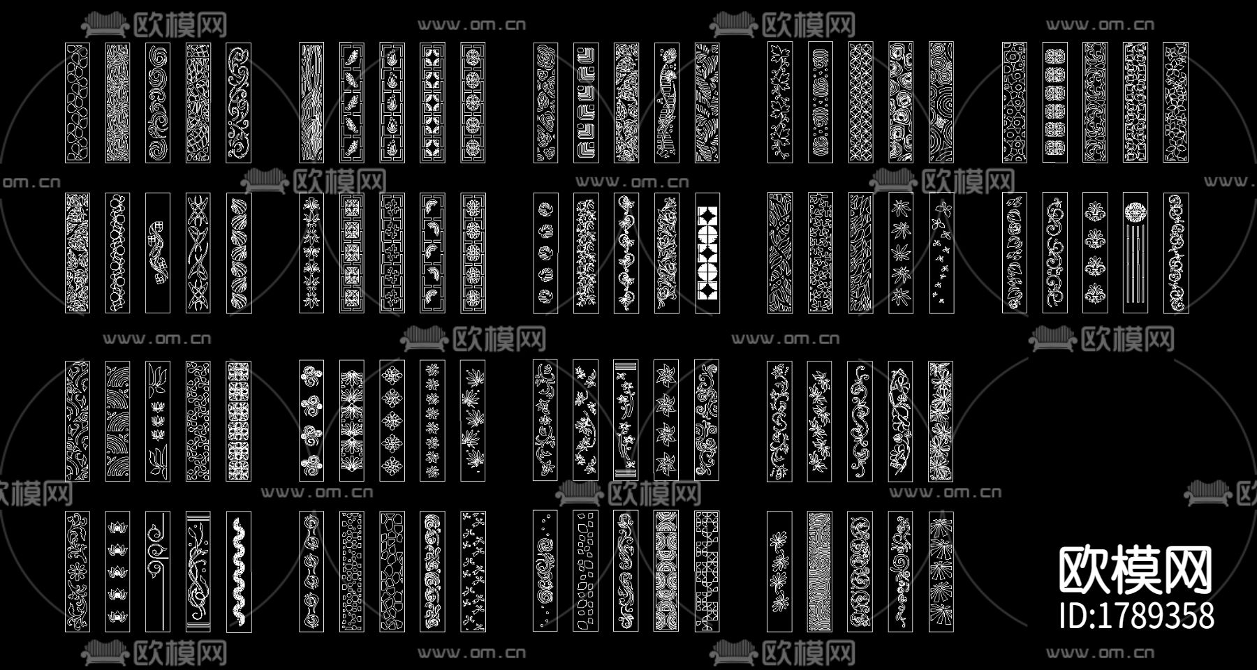 木雕花纹图库下载