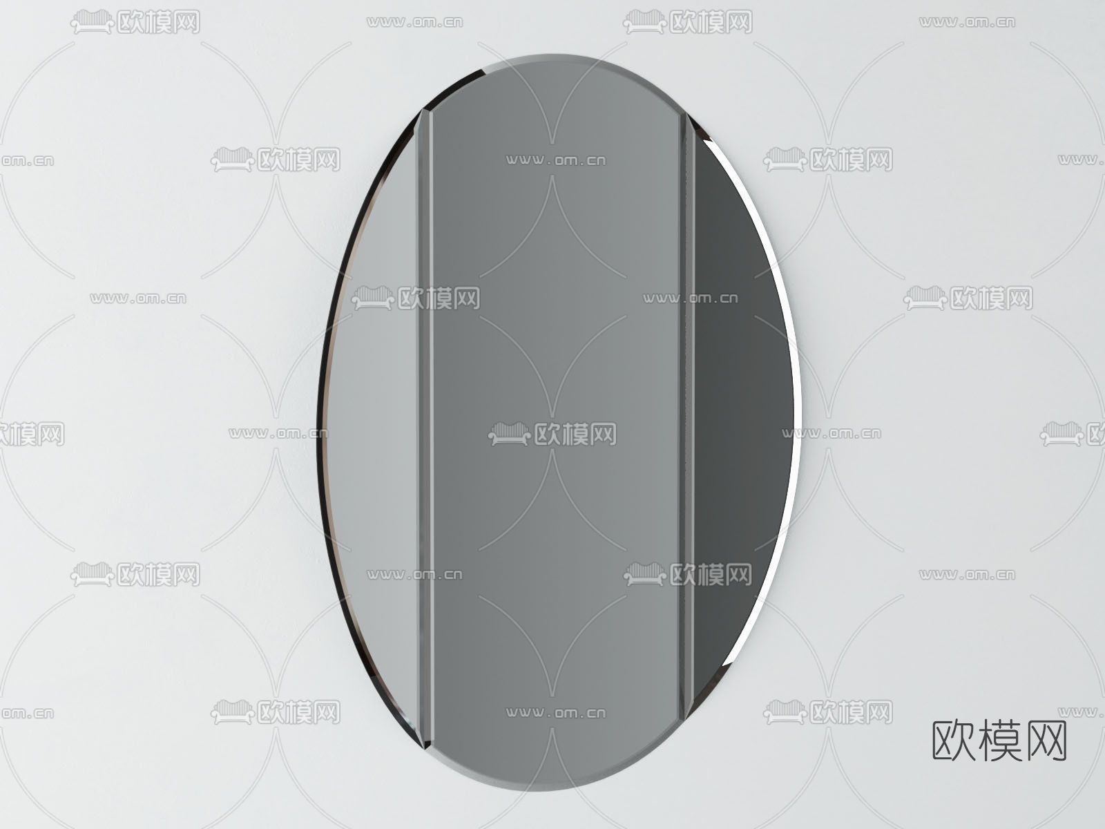 现代镜子免费3d模型下载