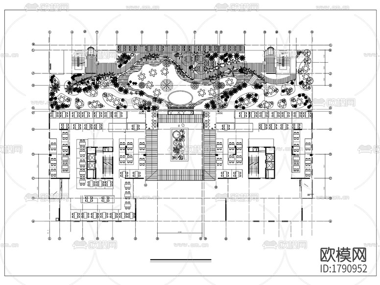 會(huì)所室內(nèi)景觀cad施工圖下載