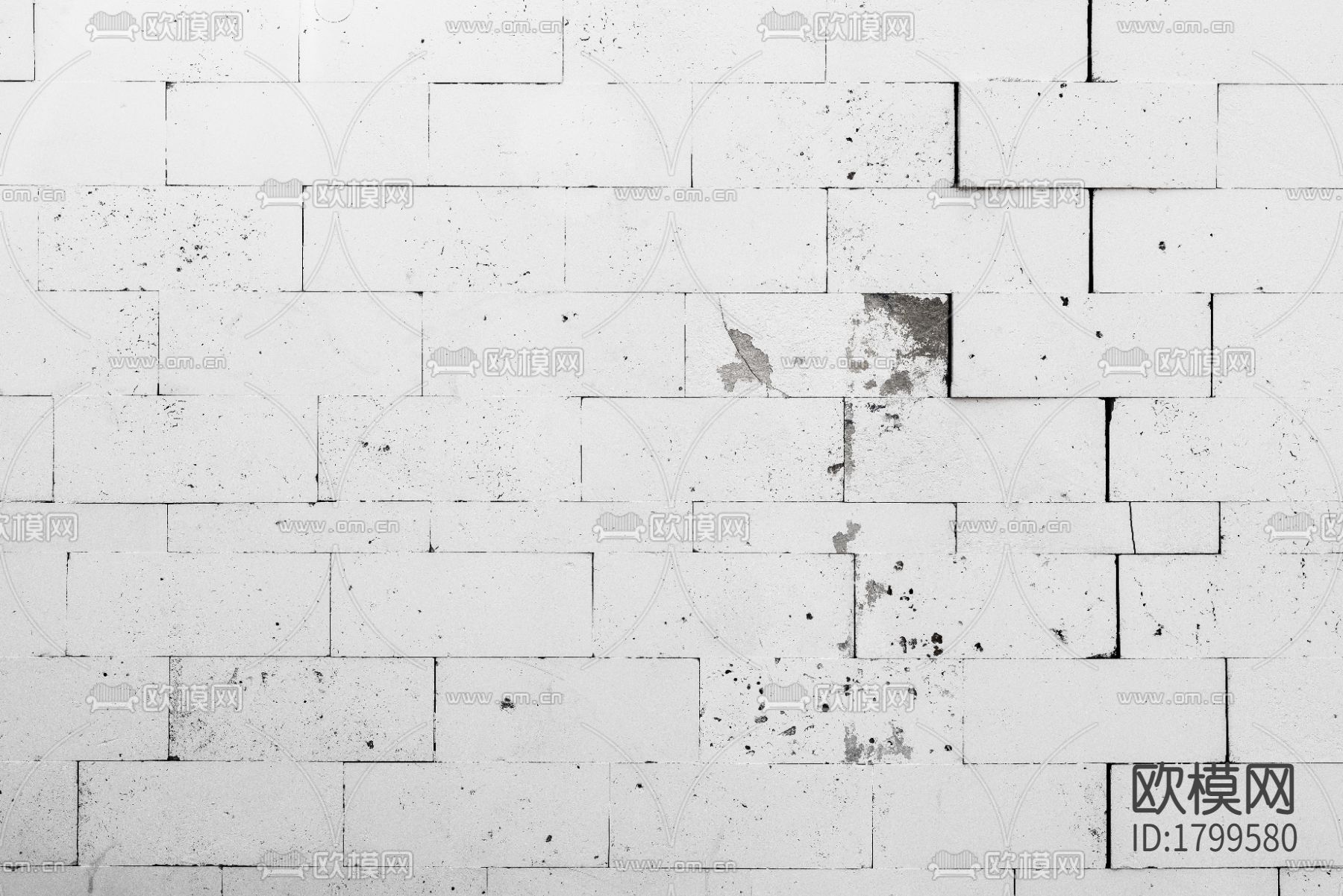 工字拼接白色砖墙下载