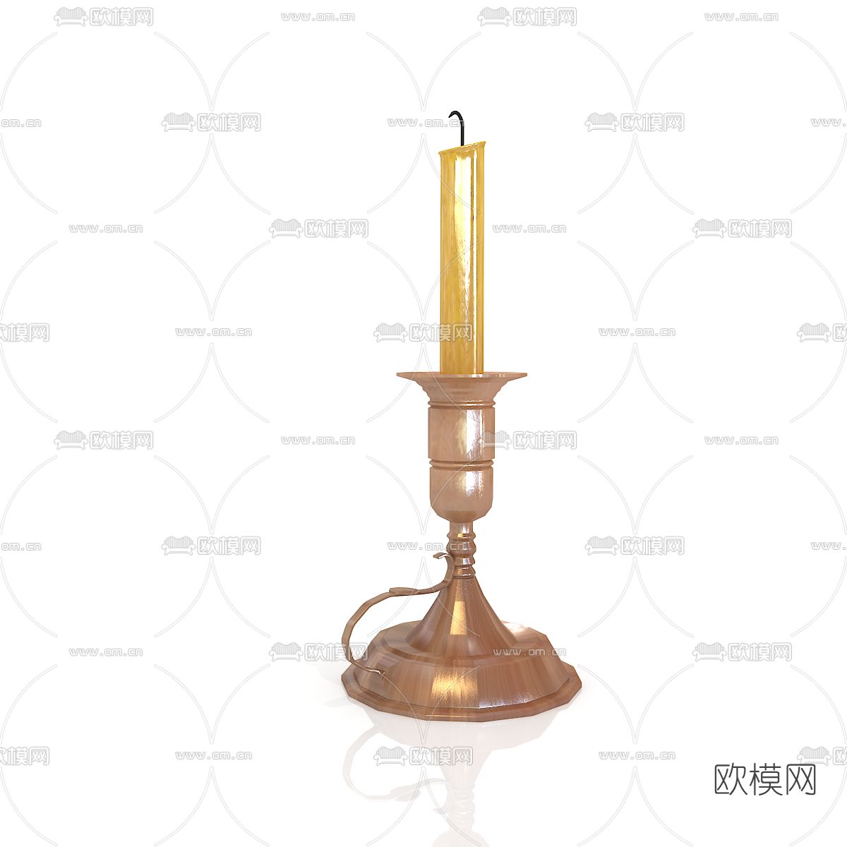 简欧轻奢烛台灯免费3d模型下载