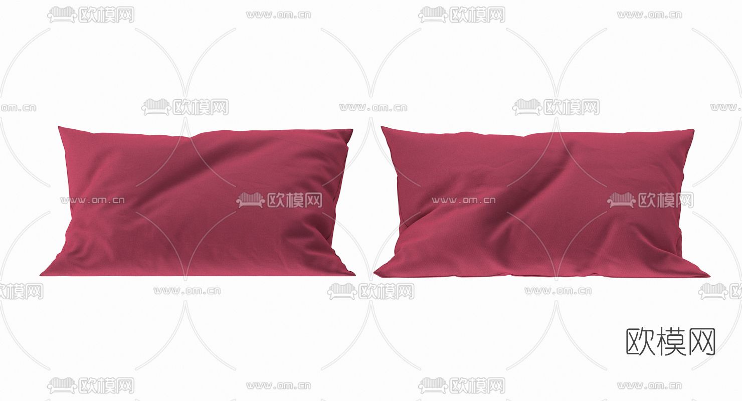现代布艺抱枕免费3d模型下载