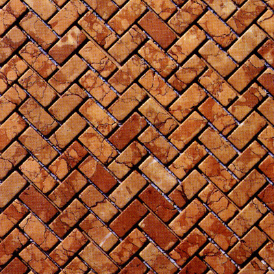  做旧人字拼接户外地砖 