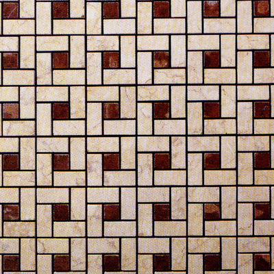  回形拼接户外地砖 