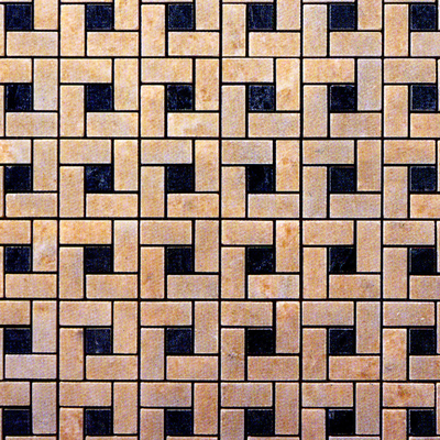  回形拼接户外地砖 