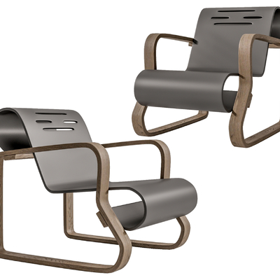 现代铁艺休闲椅su模型