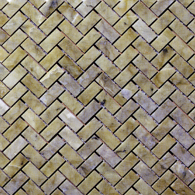  做旧人字拼接户外地砖 