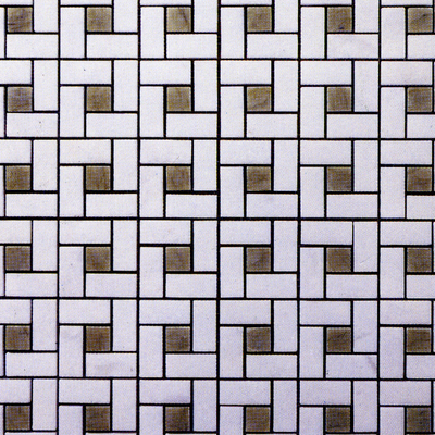  回形拼接户外地砖 