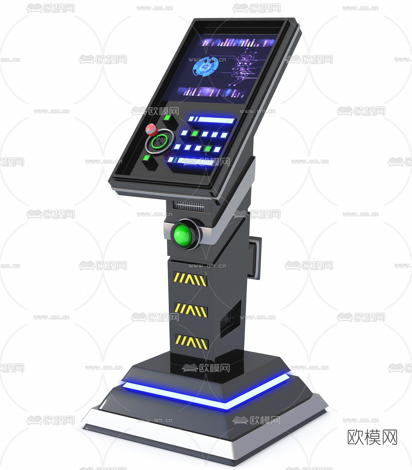 后现代操作台免费3d模型下载