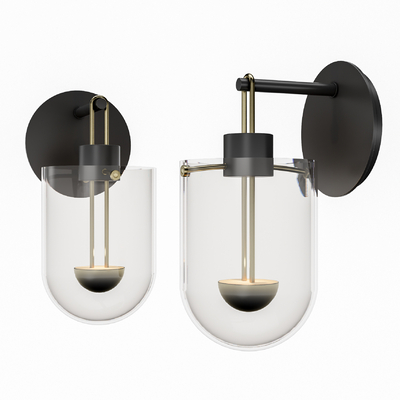 现代金属壁灯su模型