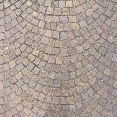  扇形拼接户外地砖 