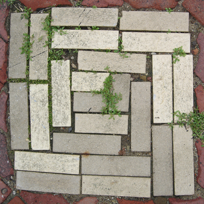  回形拼接户外地砖 