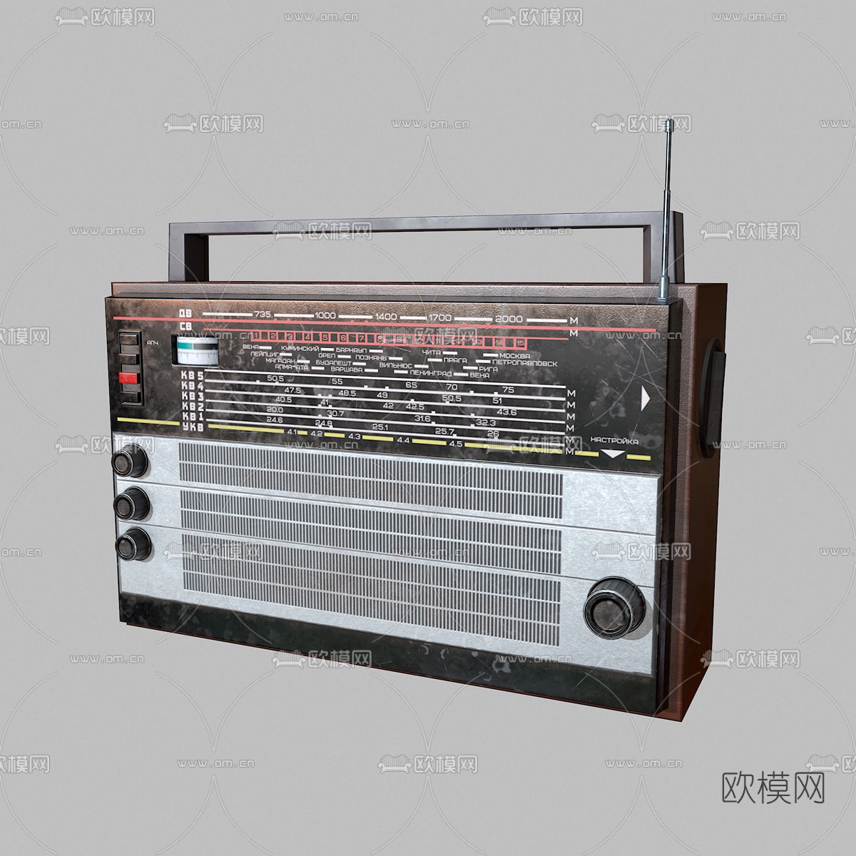 现代收音机免费3d模型下载