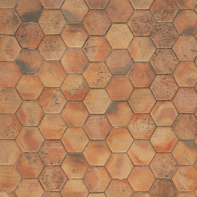  做旧六边形户外地砖 