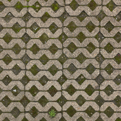  菱形花纹户外地砖 