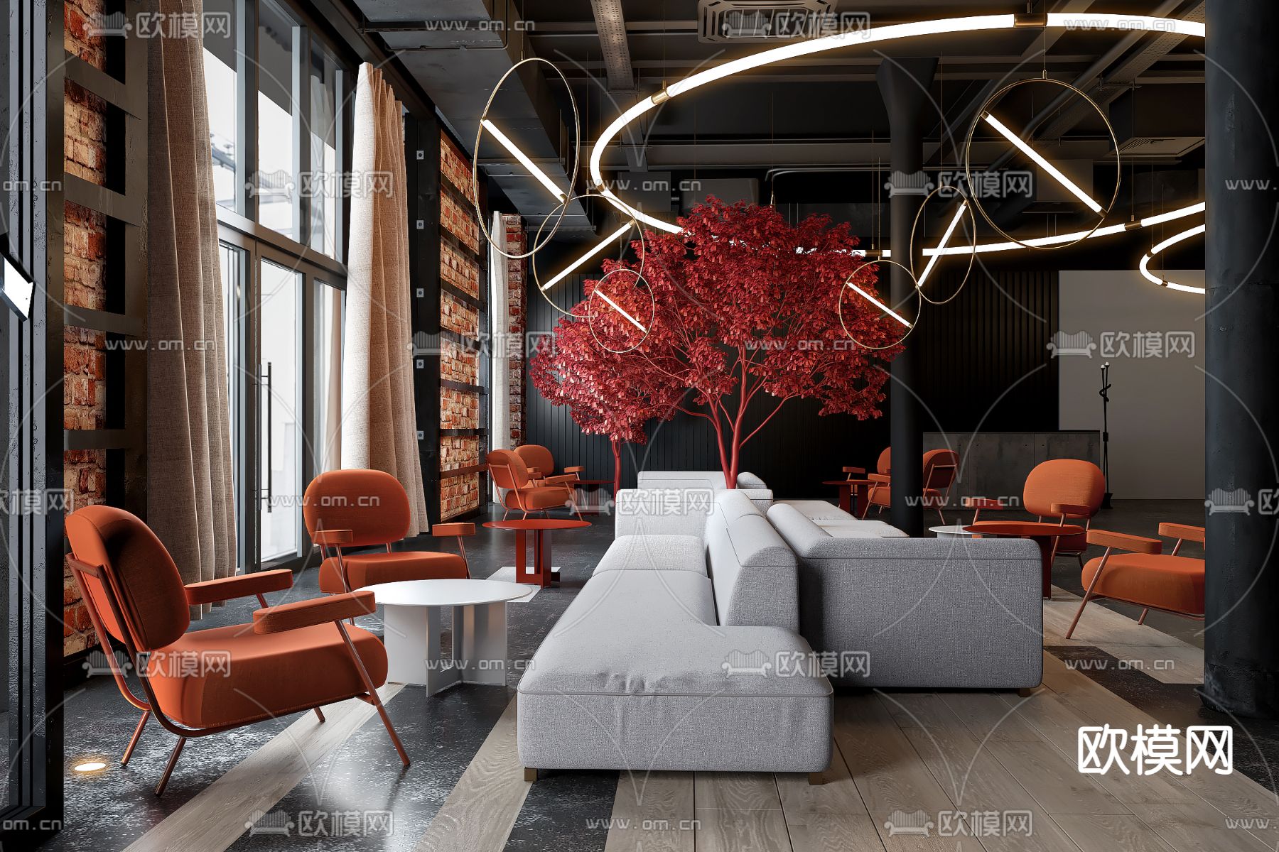 Cartelle设计 COLLIDER酒吧3d模型下载（渲染图1）