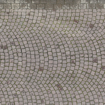  扇形拼接户外地砖 