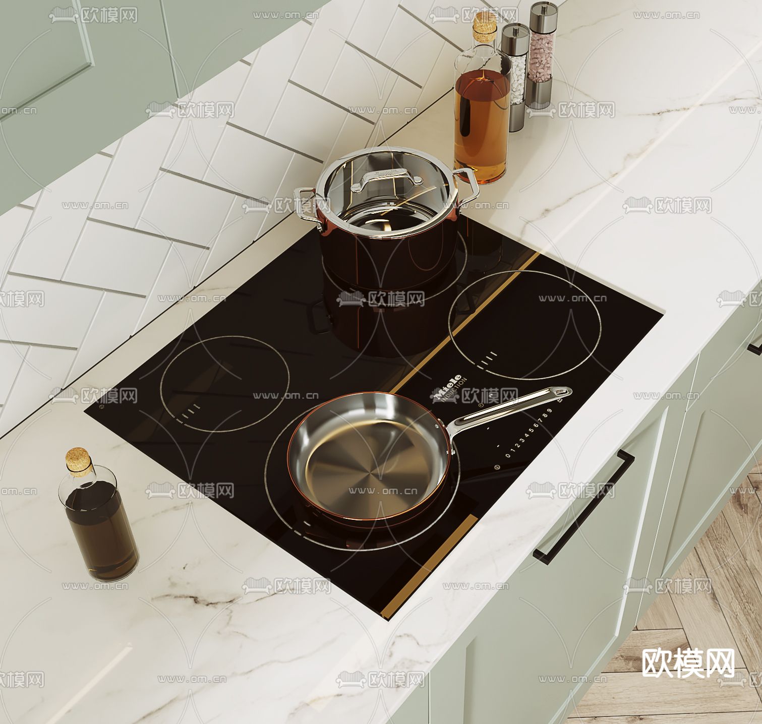 北欧厨房3d模型