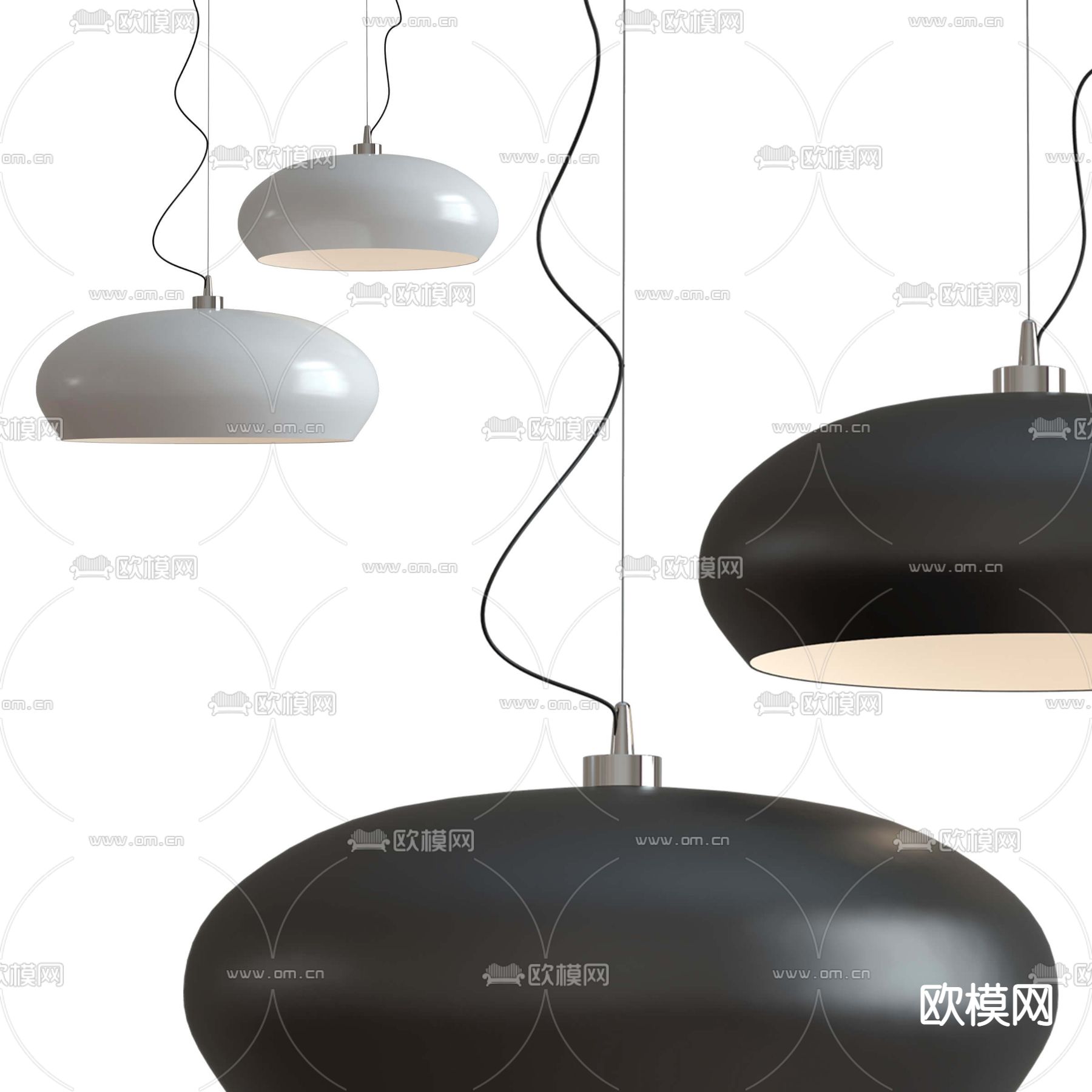 现代时尚吊灯3d模型