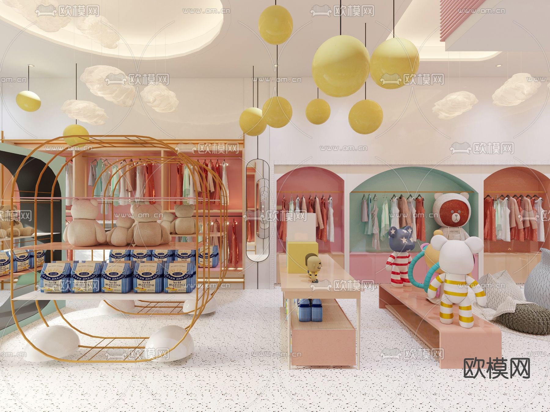 现代母婴店3d模型下载（渲染图4）