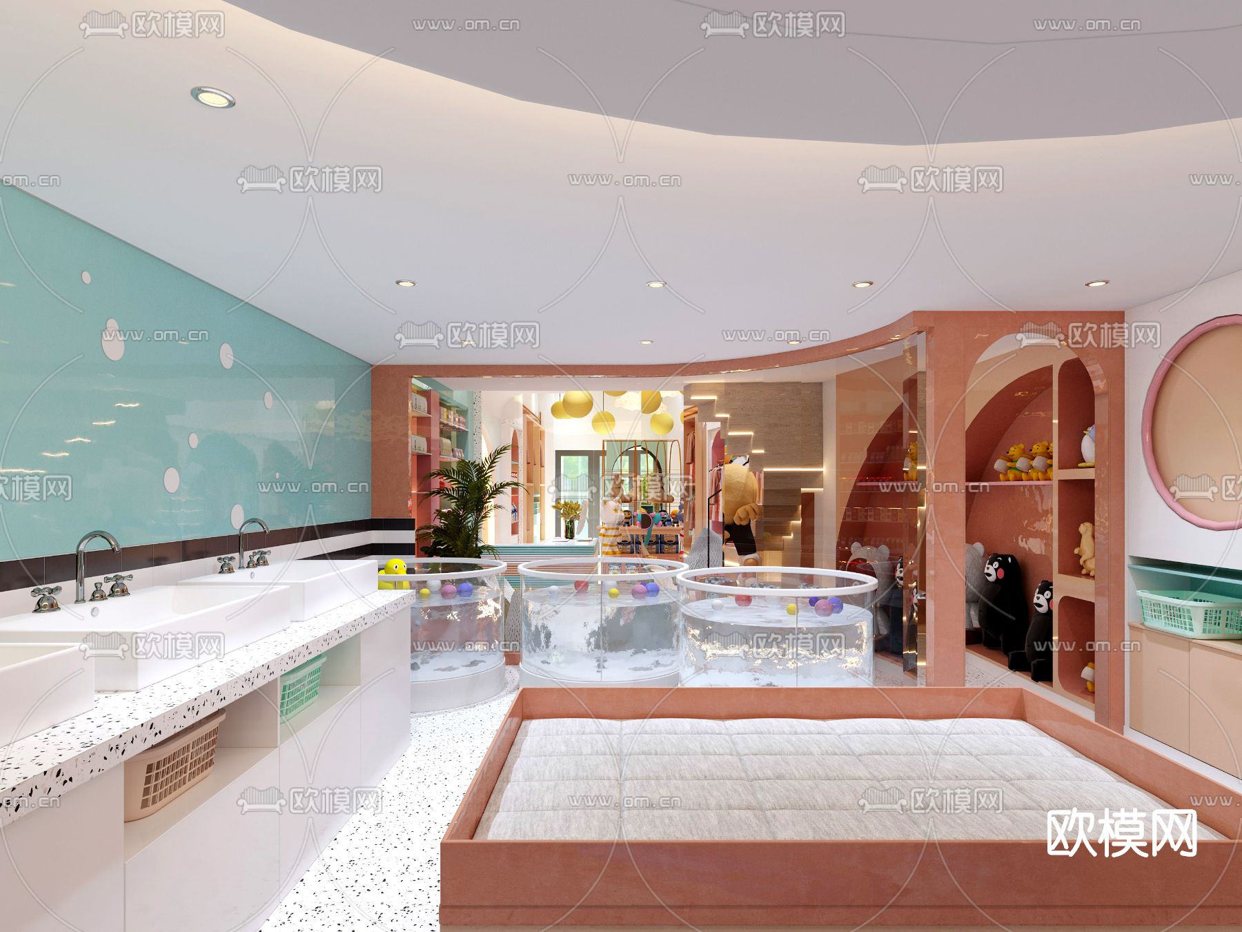 现代母婴店3d模型下载（渲染图5）