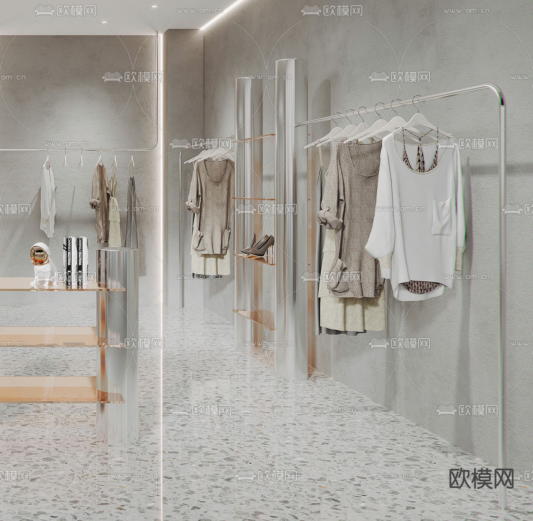 现代服装店女装店3d模型