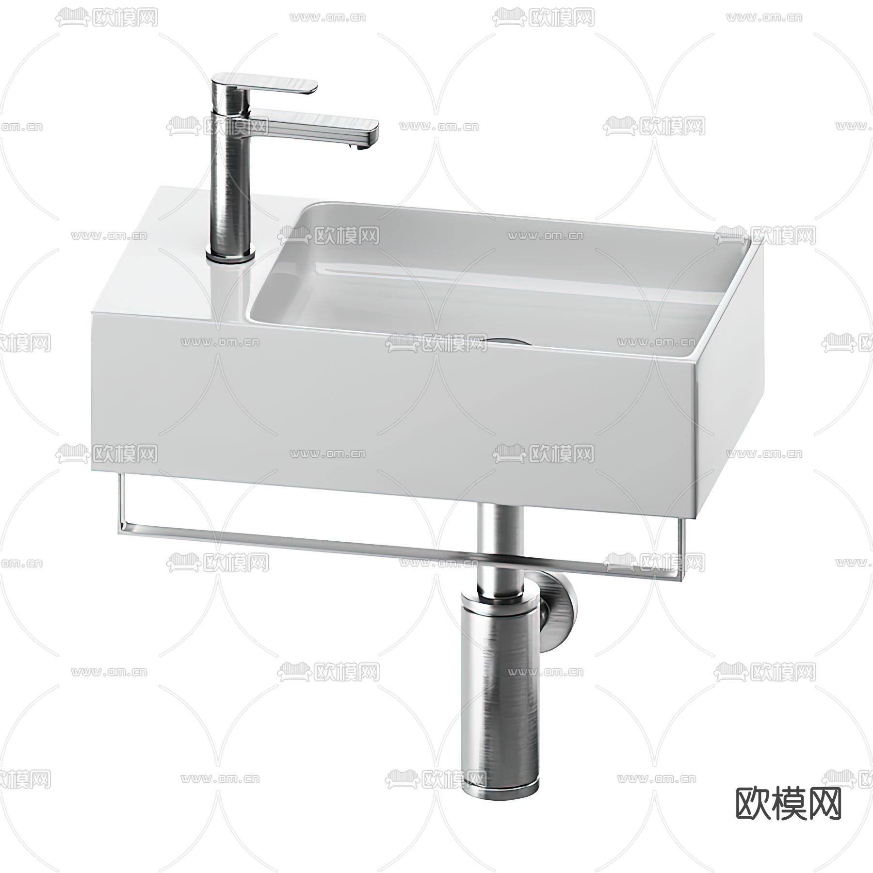 现代台盆洗手盆3d模型