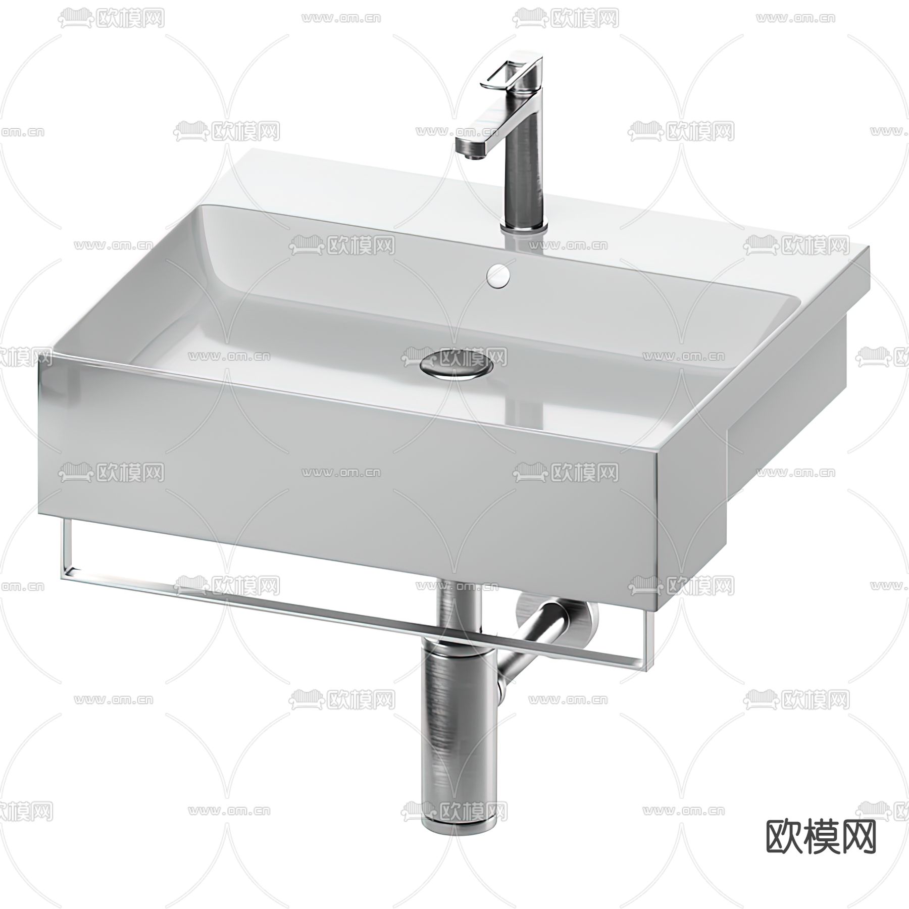 现代台盆洗手盆3d模型