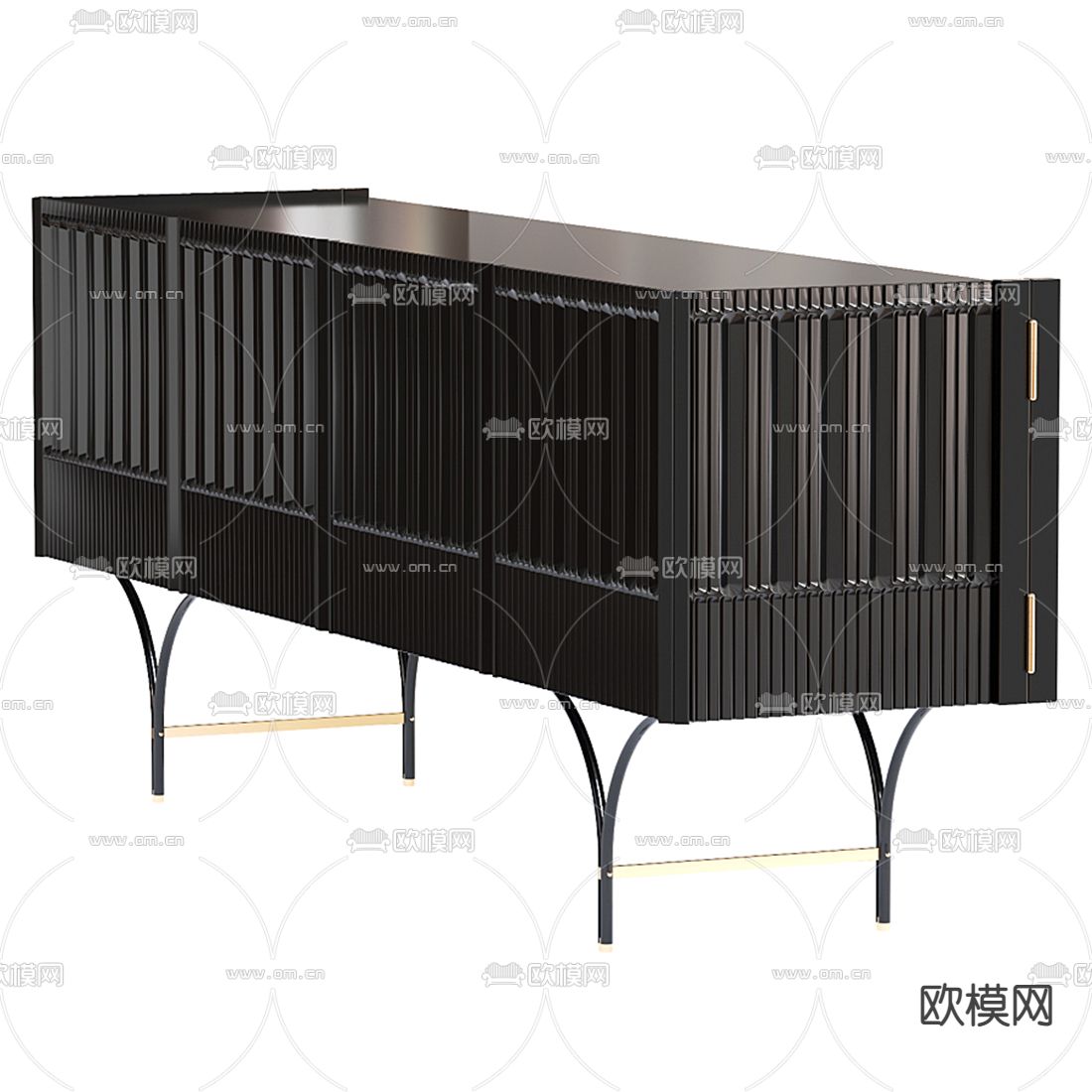 BAXTER轻奢电视柜3d模型下载（渲染图4）