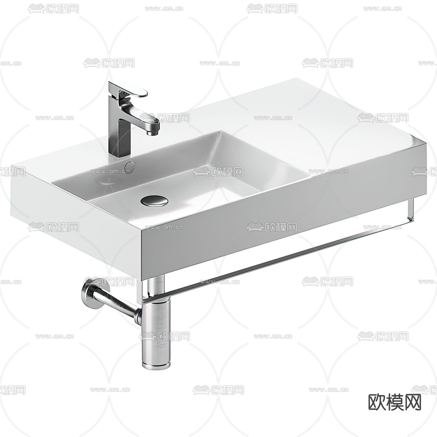现代台盆洗手盆3d模型