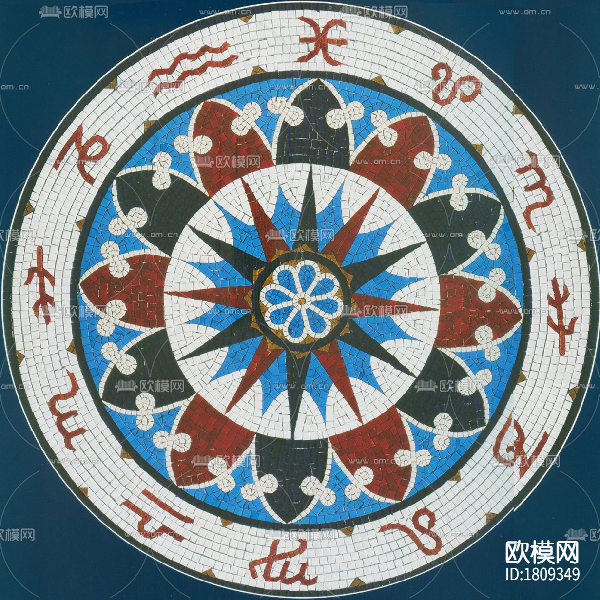 彩色石片拼花下载