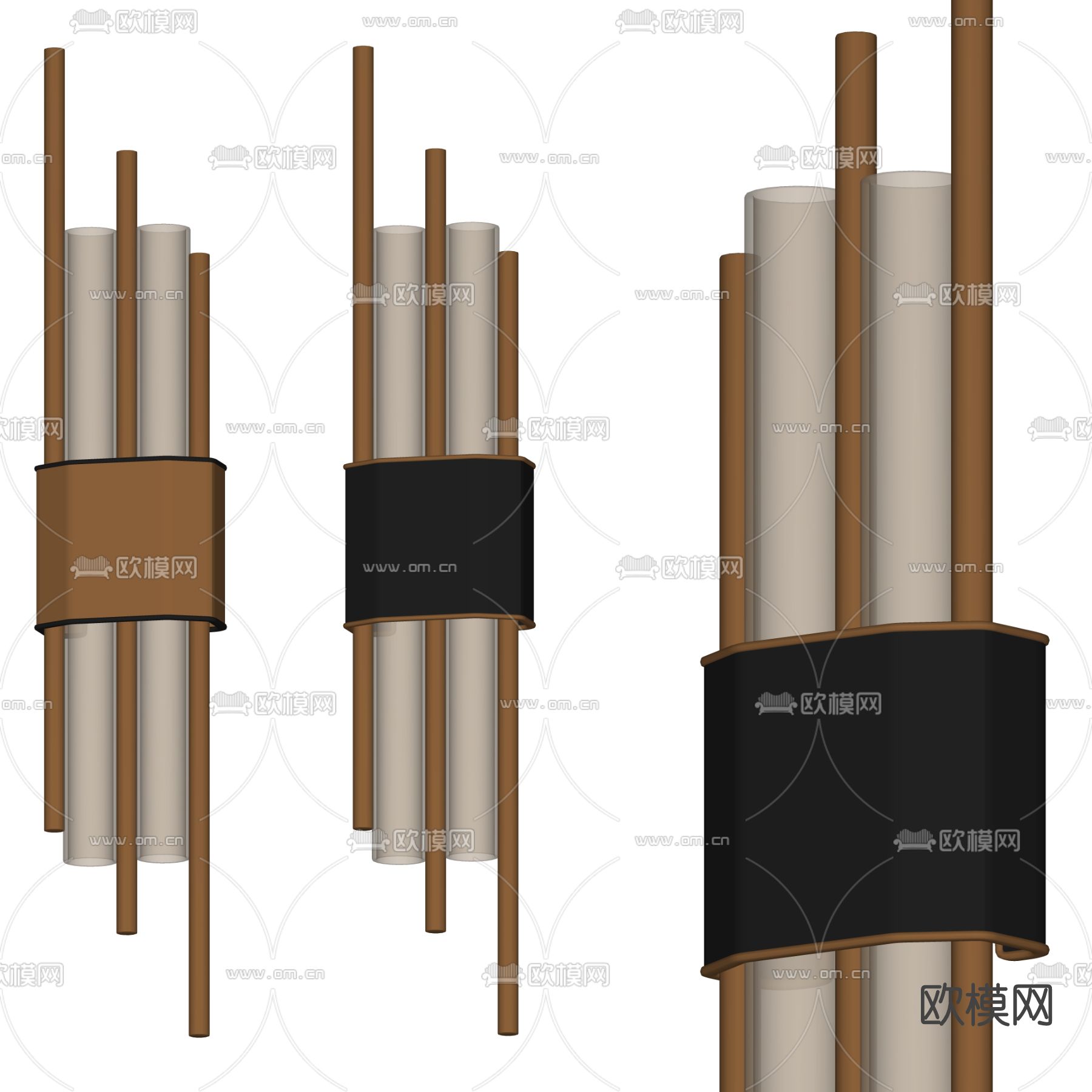 现代轻奢壁灯su模型下载（渲染图2）