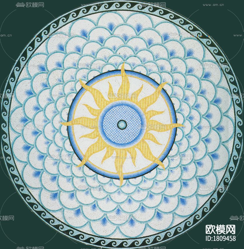 彩色石片拼花下载