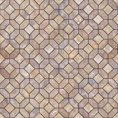  菱形拼接户外地砖 
