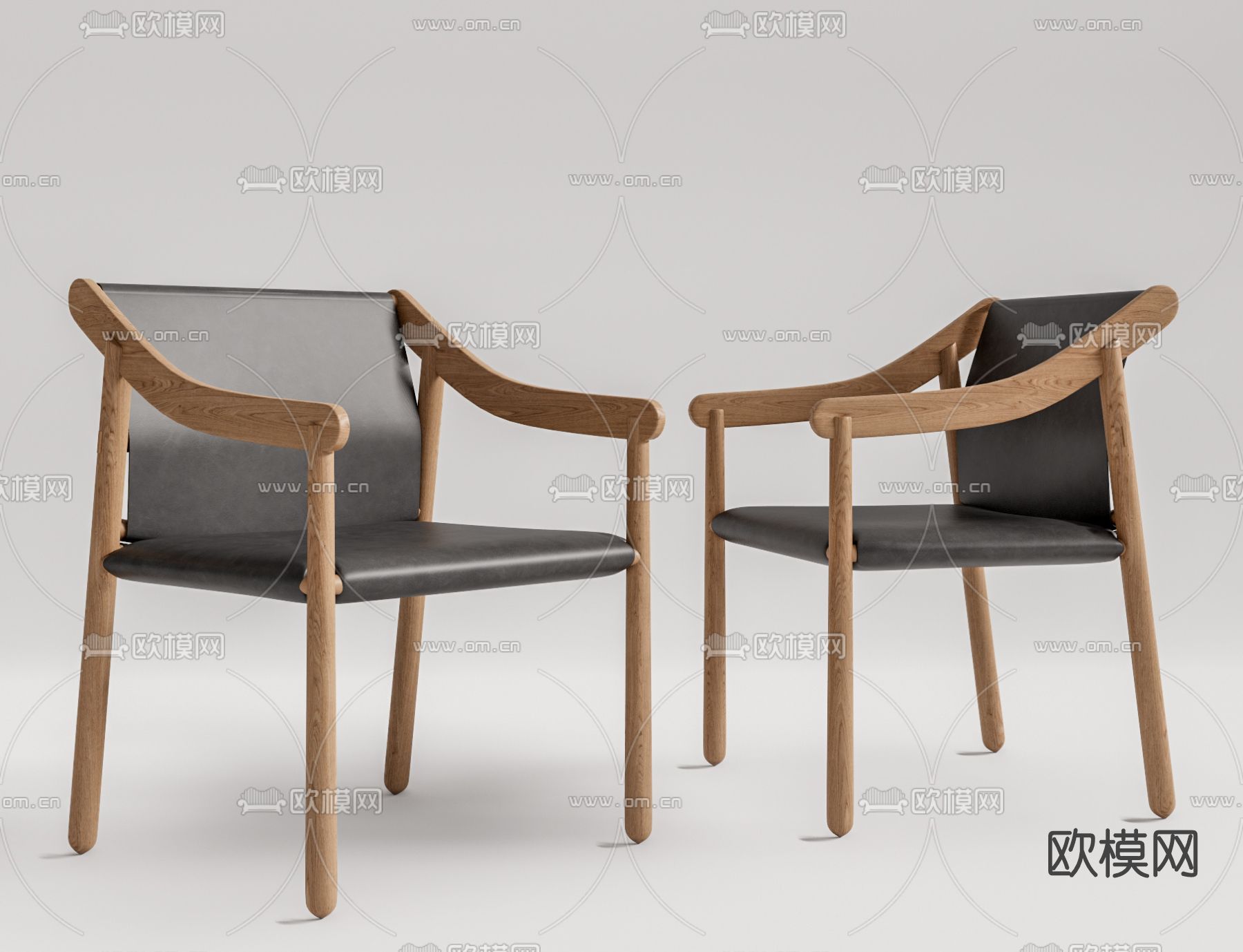 现代餐椅单椅su模型