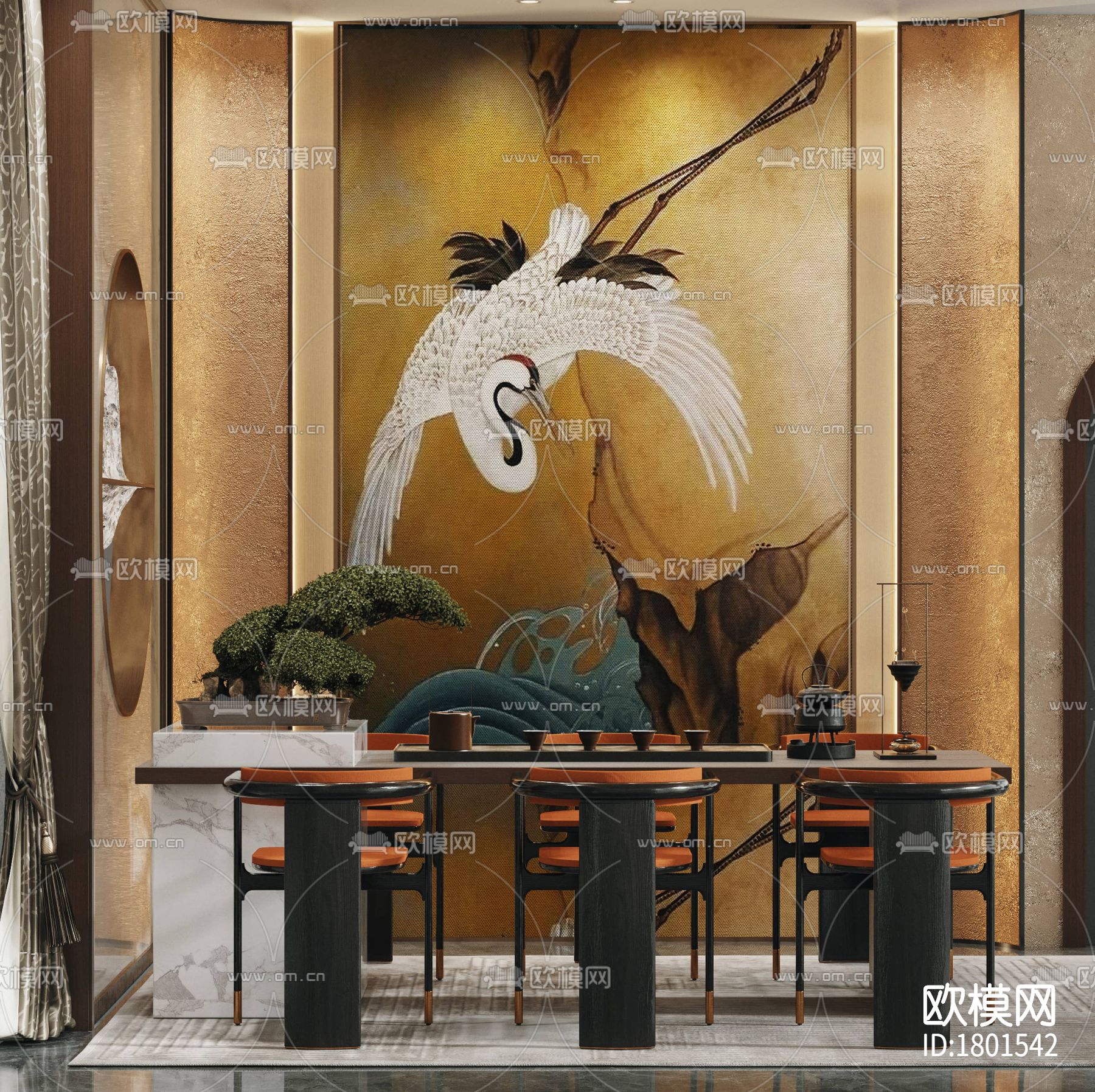 养生会所cad施工图下载（渲染图10）