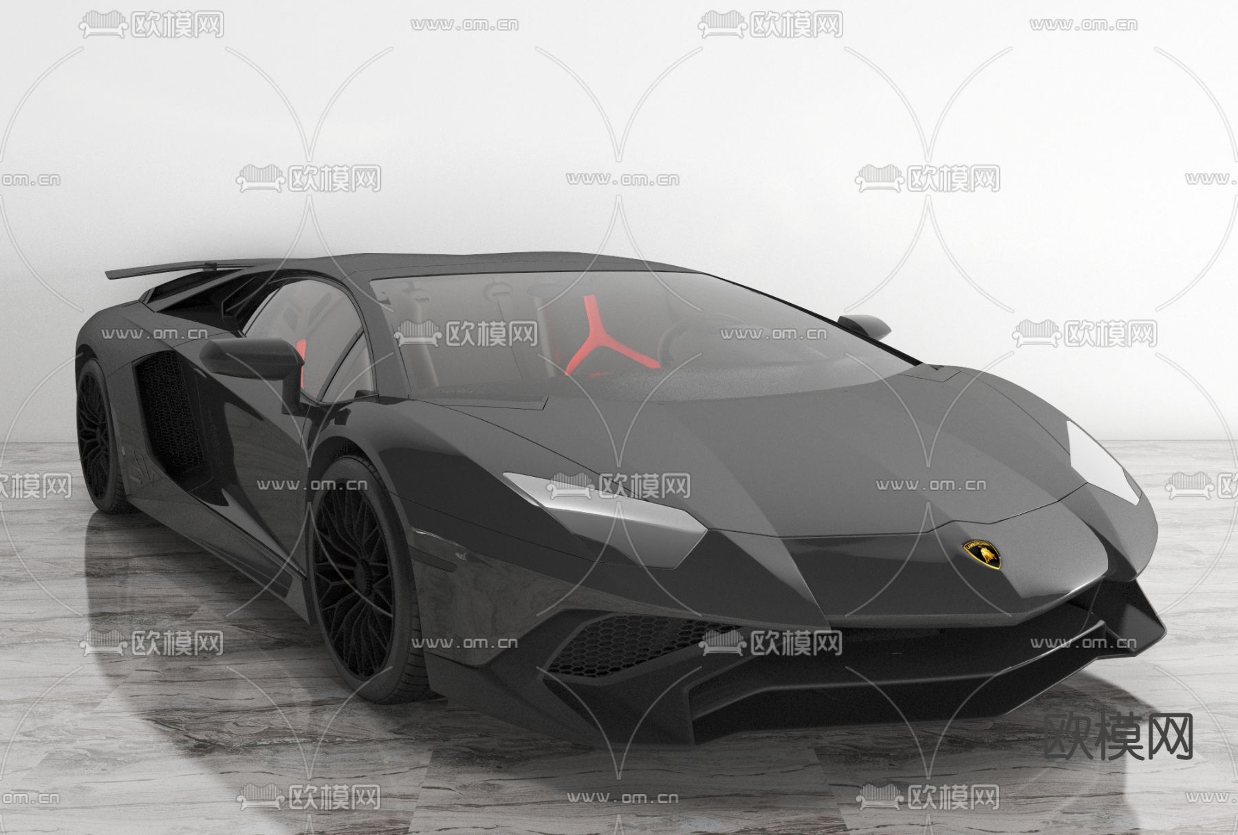 现代跑车免费3d模型下载