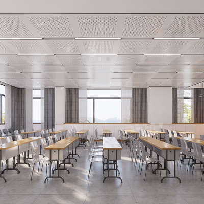  现代教室su模型 