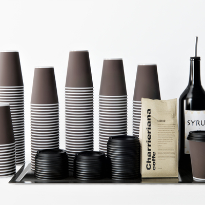  现代纸杯酒瓶su模型 