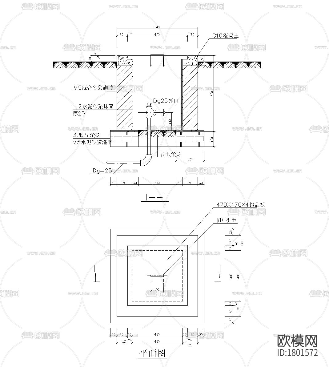 公园景观cad图纸下载（渲染图9）
