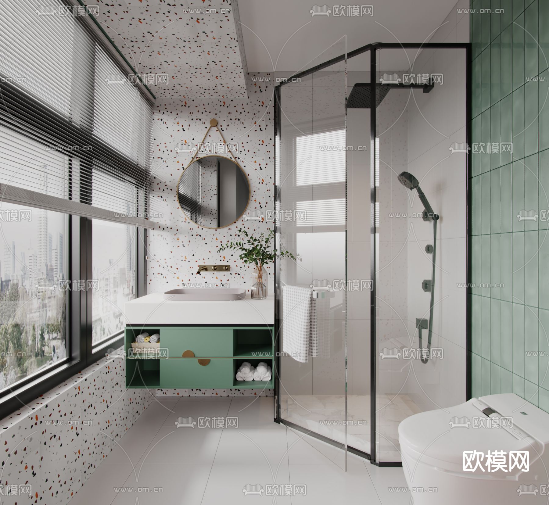 美式卧室3d模型下载（渲染图4）