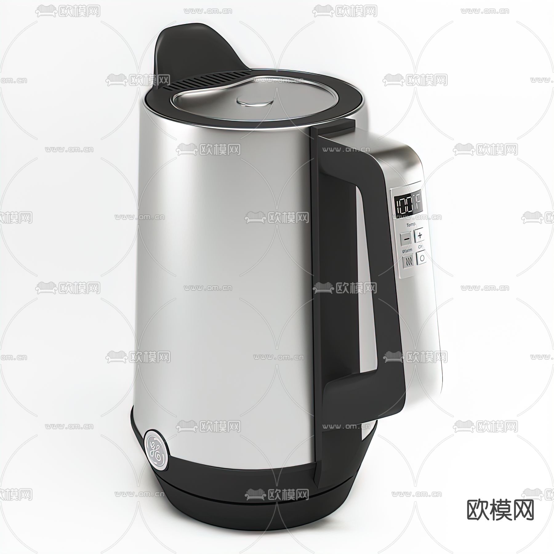 现代微波炉电水壶3d模型下载（渲染图3）