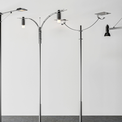  现代路灯马路灯su模型 